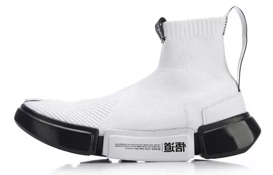 Disney X Essence 2 Скейтбординг Кроссовки Мужские Высокие Белые Lining