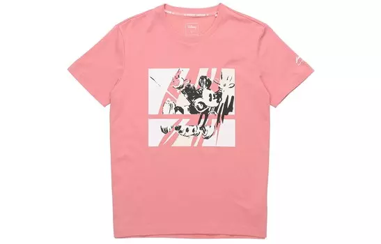 Disney X Футболка мужская бежевая/розовая Lining, бежевый/розовый