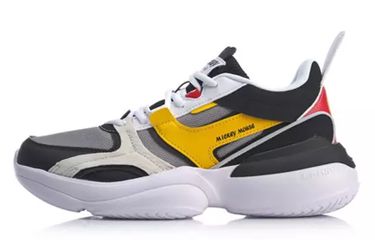 Disney X LINING Lifestyle Shoes Men Low-top Black/Yellow