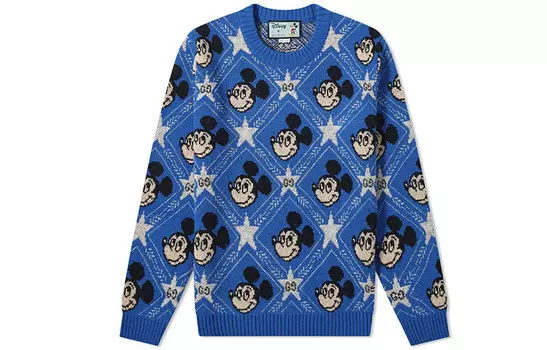 Disney X Свитер мужской ярко-синий Gucci, синий
