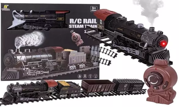 Дистанционно управляемый электропоезд Паровоз выпускает пар на дистанционном управлении PakaNiemowlaka