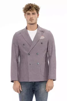 Distretto12 Хлопковый мужской пиджак, фиолетовый