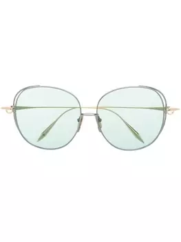 Dita Eyewear массивные солнцезащитные очки Arohz в круглой оправе, золотистый