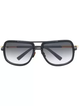 Dita Eyewear массивные солнцезащитные очки с эффектом градиента, черный