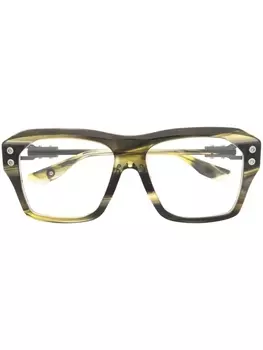 Dita Eyewear очки Grand-APX в квадратной оправе, зеленый