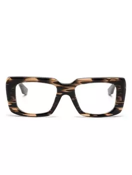 Dita Eyewear очки в квадратной оправе, коричневый