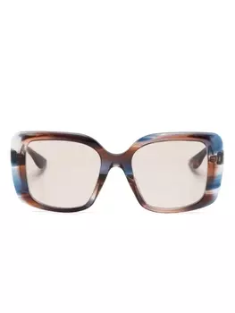 Dita Eyewear солнцезащитные очки Adabrah в массивной оправе, коричневый