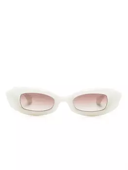 Dita Eyewear солнцезащитные очки Aeova в оправе-бабочке, белый