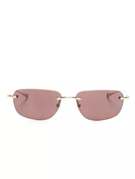 Dita Eyewear солнцезащитные очки DLS-120 в прямоугольной оправе, золотой