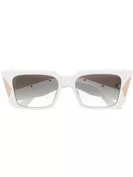 Dita Eyewear солнцезащитные очки Dydalus в квадратной оправе, белый