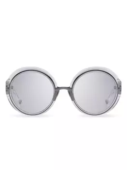 Dita Eyewear солнцезащитные очки Micro-Round, белый