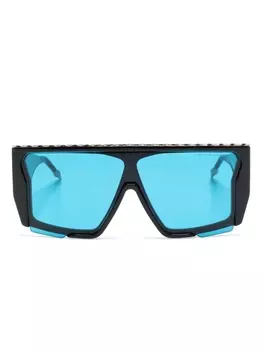 Dita Eyewear солнцезащитные очки Subdrop в квадратной оправе, черный