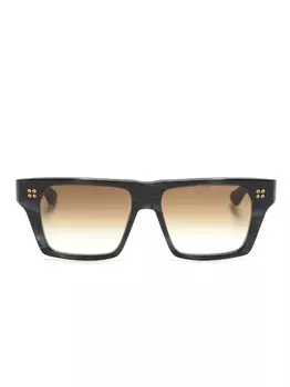 Dita Eyewear солнцезащитные очки в квадратной оправе с логотипом, черный