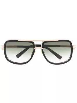 Dita Eyewear солнцезащитные очки в квадратной оправе, коричневый