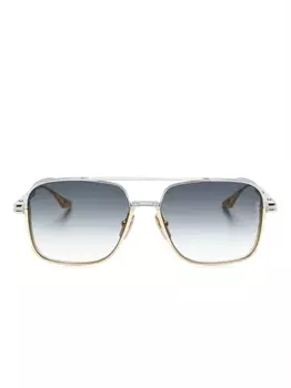 Dita Eyewear солнцезащитные очки в квадратной оправе, золотистый