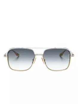 Dita Eyewear солнцезащитные очки в квадратной оправе, золотистый