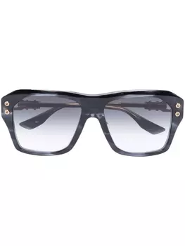 Dita Eyewear солнцезащитные очки в массивной квадратной оправе, черный