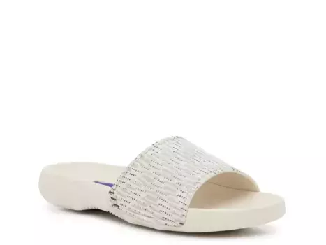 Dive Slide Сандалии Burberry, White/Taupe/Black Plaid Print