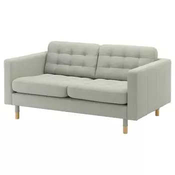 Диван LANDSKRONA 2, Гуннаред светло-зеленый/дерево IKEA
