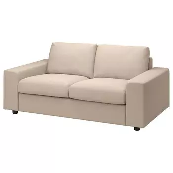 Диван VIMLE 2 с широкими подлокотниками/Халларп бежевый IKEA