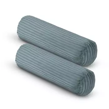 Диванная подушка 70 x 20см (2 шт./серо-зеленый) имитация вельвета - приятный мягкий чехол на молнии - подушка - ko Tex - диванная подушка, декоративная подушка Bestlivings