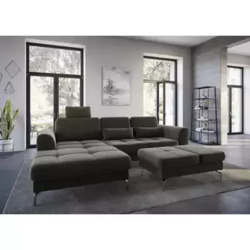 Диванные подушки sit&more «Бендиго», в наборе 2 шт, антрацит