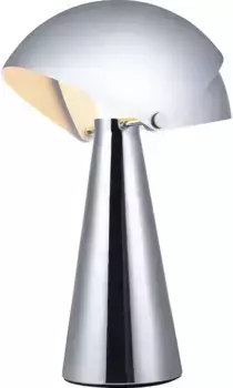 Дизайн для людей настольная лампа "ALIGN", лампа E27 | без лампочек, шелковисто-гладкая, матовая поверхность, красивые детали из латуни Design for the people 22,00 см, Высота: 33,50 см., цвет chromfarben