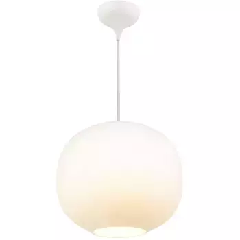 Дизайн для людей подвесной светильник «Navone», лампа E27 | без лампочек, вневременной, классический дизайн, сочетание материалов опалового стекла и латуни Design For The People, белый