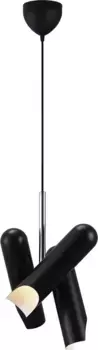 Дизайн для людей подвесной светильник "Рошель", 3 лампочки, лампа GU10 | без лампочек Design for the people 7,6 см, Высота: 44 см, черный