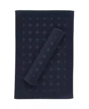 Дизайн круга Sinemis, 2 шт. Набор ковриков для ванной Linum Home, синий