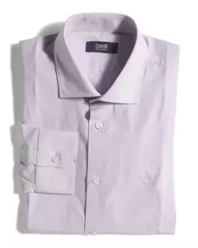 Дизайнерская классическая рубашка комфортного кроя Cavalli Class, цвет Lilac
