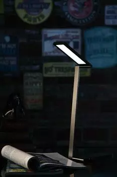 Дизайнерская светодиодная настольная лампа для защиты глаз, лампа для чтения, 12 Вт, черная, 4000 К, с плавным затемнением и памятью Woward