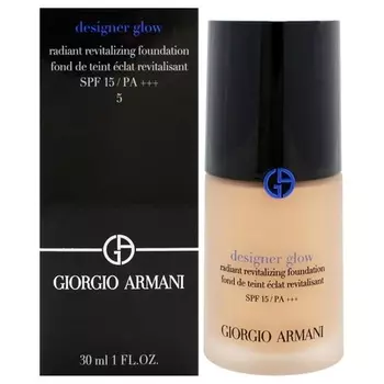 Дизайнерская тональная основа Glow Radiant Revitalizing Foundation SPF 15 PA Plus 1 унция Giorgio Armani