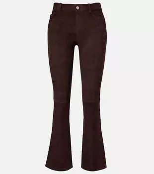 Дизайнерские расклешенные брюки Dean 22 из замши Stouls, Castor