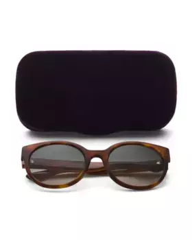 Дизайнерские солнцезащитные очки 54 мм Gucci, цвет Havana Green