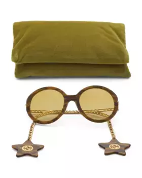 Дизайнерские солнцезащитные очки 56 мм Gucci, цвет Multi
