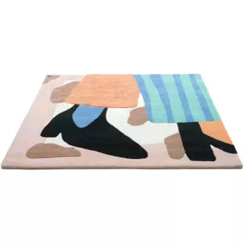 Дизайнерский ковер TOM TAILOR HOME «Bings Do a small dance», прямоугольный, высота 10 мм, короткий ворс, чистая шерсть, современный дизайн, цвет bunt