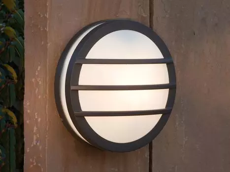 Дизайнерский настенный светильник для наружного освещения со светодиодами 26см из литого алюминия, IP54 LUTEC