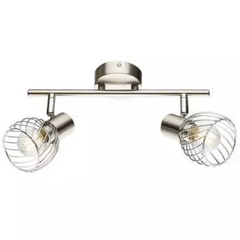 Дизайнерский потолочный светильник из хрома с подвижными спотами TEXAS etc-shop, серебро