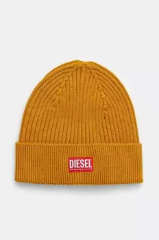 Дизельная шерстяная шапка Diesel, желтый