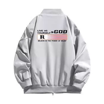 Dj.Spirit Куртка унисекс, Серый градиент (воротник-стойка)