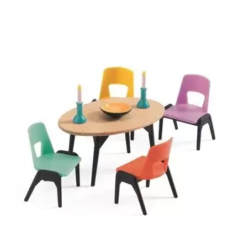 Djeco, мебель для кукол. Столовая.