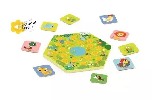 Djeco, Memo meuuuh настольная игра со звуком