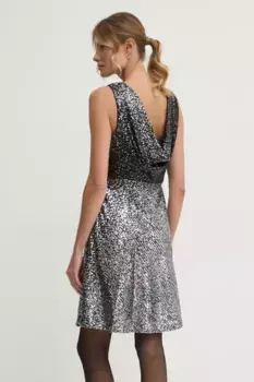 Дкное платье DKNY, серебряный