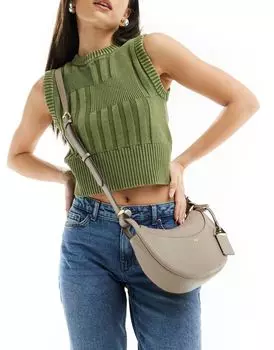 DKNY – Barbara – сумка через плечо Crescent цвета ириски