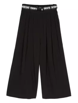 DKNY брюки с тисненым логотипом, черный