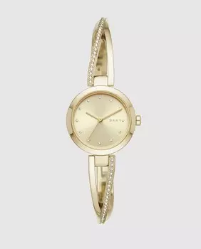 DKNY Crosswalk NY2830 женские часы из золотой стали с блестками DKNY, золотой