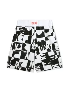 DKNY двусторонние шорты с логотипом, черный