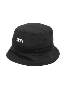 DKNY двусторонняя панама с логотипом, черный