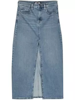 DKNY джинсовая юбка макси с завышенной талией, синий